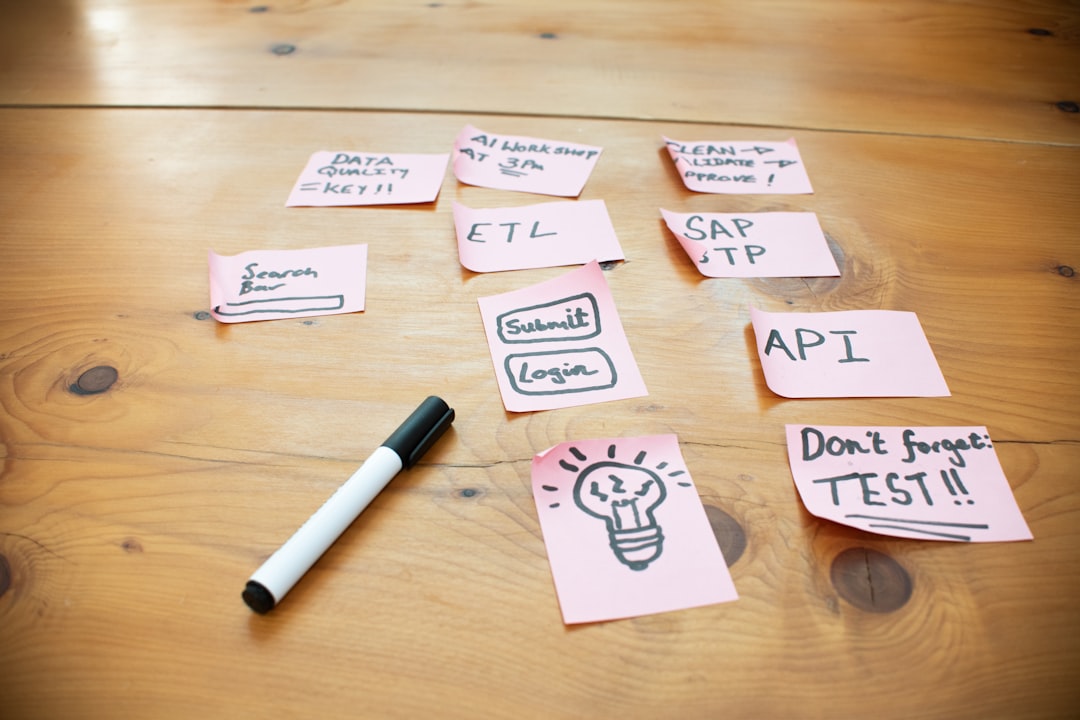 Developer working on API integration code
