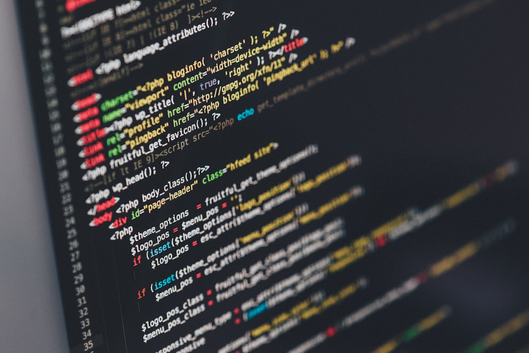 Code on a monitor representing web scraping and API development